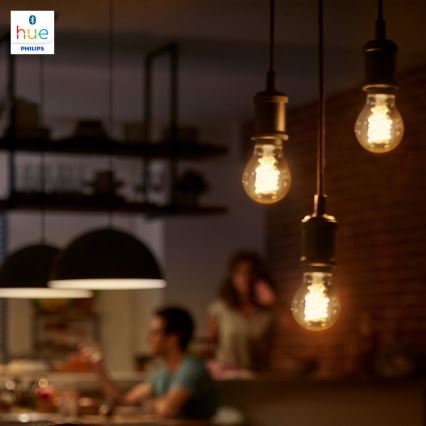 LED Stmievateľná žiarovka Philips HUE WHITE FILAMENT G93 E27/7W/230V