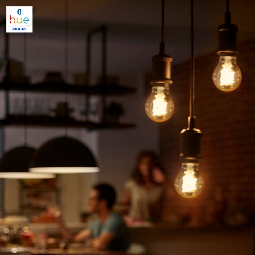LED Stmievateľná žiarovka Philips HUE WHITE FILAMENT G93 E27/7W/230V