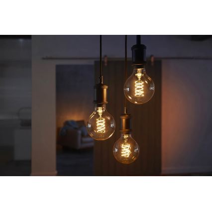 LED Stmievateľná žiarovka Philips HUE WHITE FILAMENT G93 E27/7W/230V