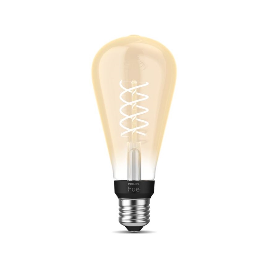 LED Stmievateľná žiarovka Philips Hue WHITE FILAMENT ST72 E27/7W/230V 2100K