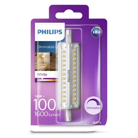 LED Stmievateľná žiarovka Philips R7s/14W/230V 3000K 118mm
