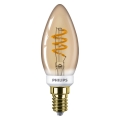 LED Stmievateľná žiarovka Philips VINTAGE B35 E14/3,5W/230V 2000K