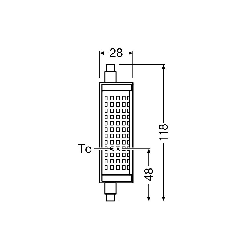 LED Stmievateľná žiarovka R7s/18,2W/230V 2700K 118 mm - Osram