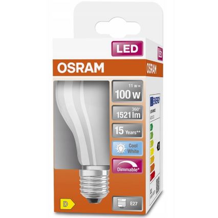 LED Stmievateľná žiarovka RETROFIT A60 E27/11W/230V 4000K - Osram