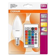 LED Stmievateľná žiarovka RGB STAR E14/4,5W/230V 2700K – Osram