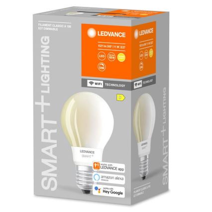 LED Stmievateľná žiarovka SMART+ FILAMENT E27/11W/230V 2700K Wi-Fi - Ledvance