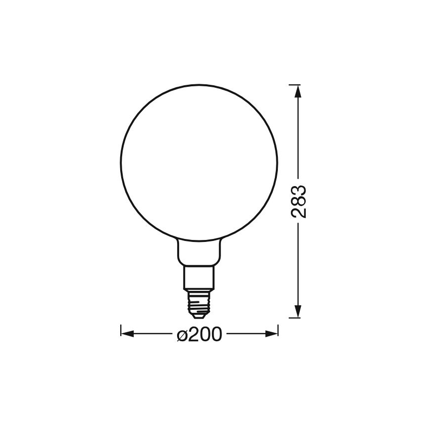 LED Stmievateľná žiarovka SMART+ GLOBE G200 E27/6W/230V 2500K Wi-Fi - Ledvance