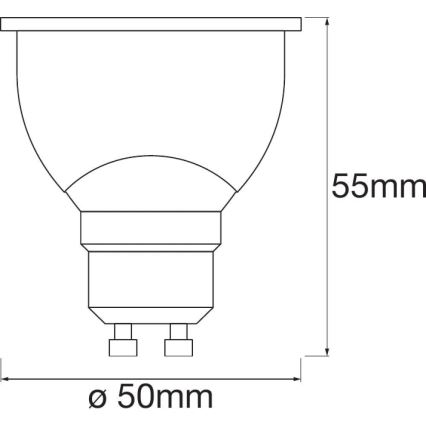 LED Stmievateľná žiarovka SMART+ GU10/5W/230V 2700K-6500K Wi-Fi - Ledvance