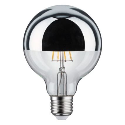 LED Stmievateľná žiarovka so zrkadlovým vrchlíkom GLOBE E27/6,5W/230V - Paulmann 28673