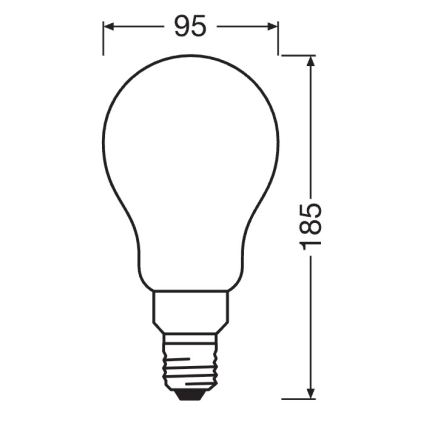 LED Stmievateľná žiarovka STAR E27/24W/230V 2700K - Osram