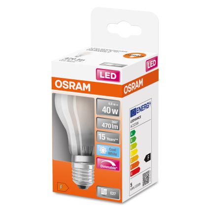 LED stmievateľná žiarovka SUPERSTAR CLASSIC A60 E27/4,8W/230V 4000K - Osram