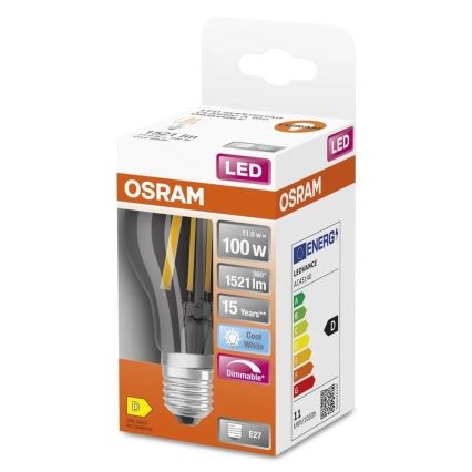 LED Stmievateľná žiarovka SUPERSTAR VINTAGE E27/11W/230V 4000K - Osram