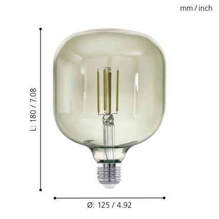 LED Stmievateľná žiarovka VINTAGE E27/4W/230V 3000K  - Eglo 12597