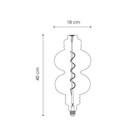 LED Stmievateľná žiarovka VINTAGE EDISON E27/4W/230V 2200K CRI 90