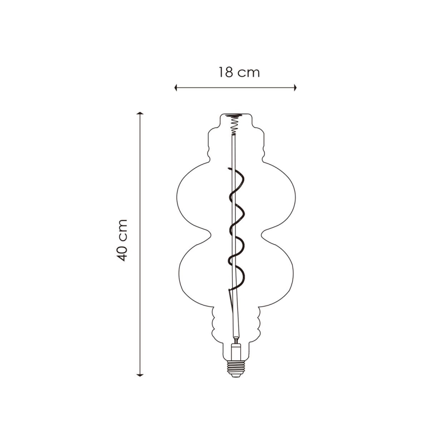 LED Stmievateľná žiarovka VINTAGE EDISON E27/4W/230V 2200K CRI 90