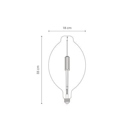 LED Stmievateľná žiarovka VINTAGE EDISON E27/4W/230V 2700K