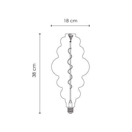 LED Stmievateľná žiarovka VINTAGE EDISON E27/4W/230V 3000K CRI 90