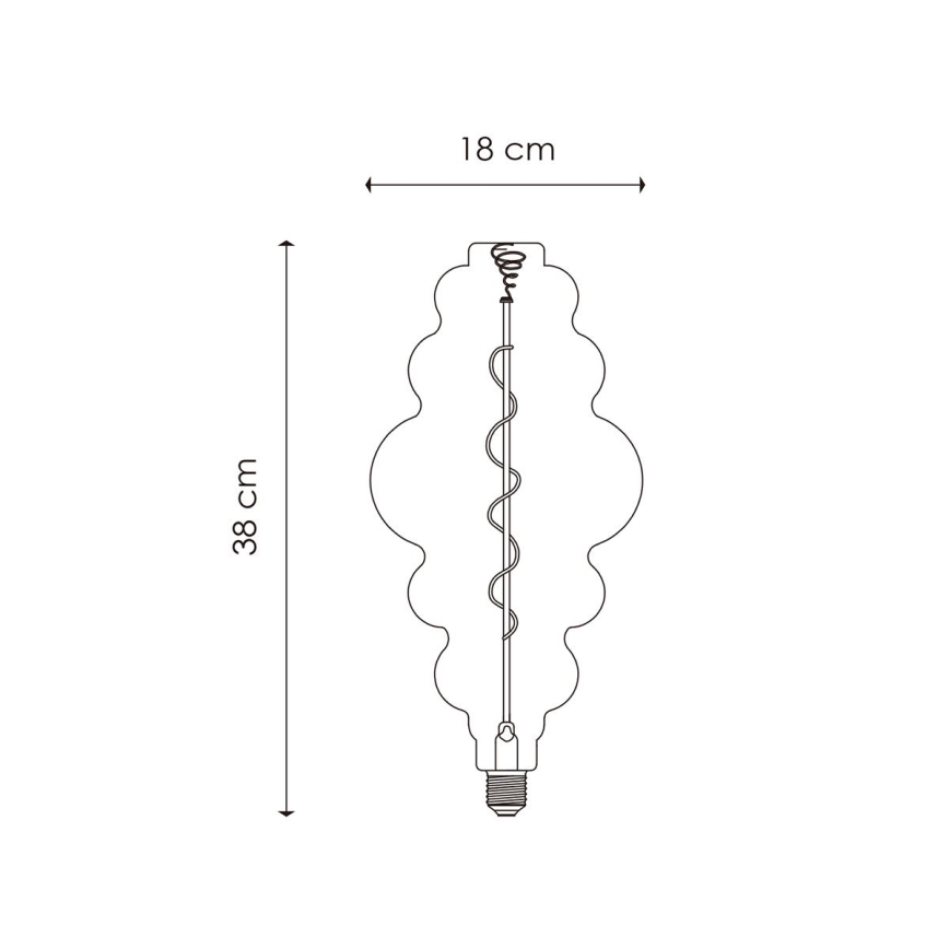 LED Stmievateľná žiarovka VINTAGE EDISON E27/4W/230V 3000K CRI 90