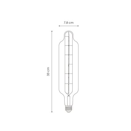 LED Stmievateľná žiarovka VINTAGE EDISON E27/5W/230V 3000K