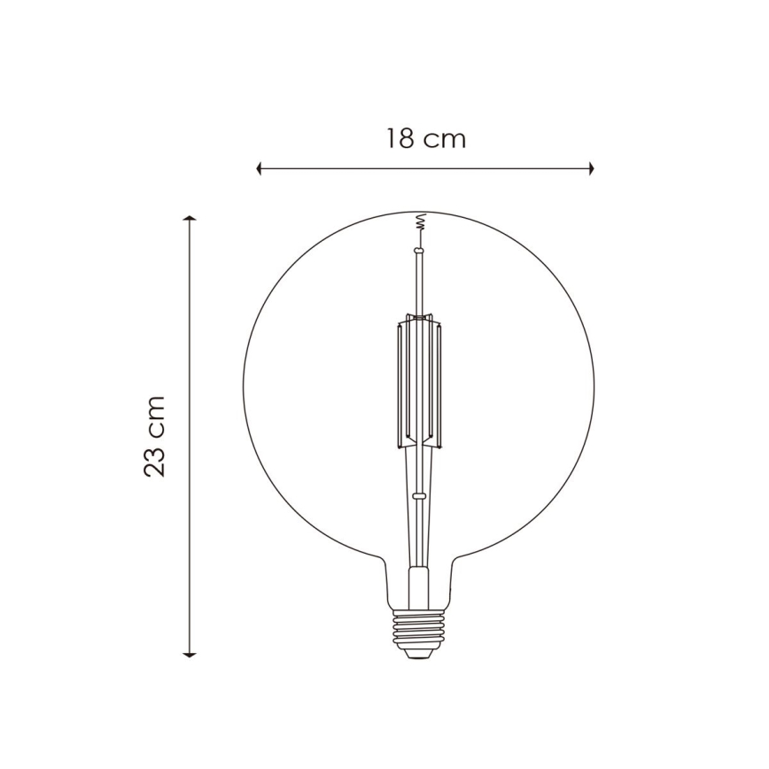 LED Stmievateľná žiarovka VINTAGE EDISON G180 E27/4W/230V 2700K