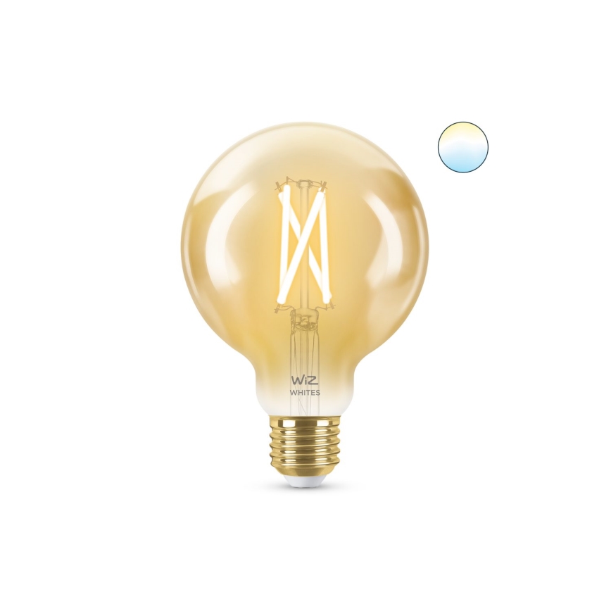 LED Stmievateľná žiarovka VINTAGE FILAMENT G95 E27/6,7W/230V 2000-5000K CRI 90 Wi-Fi - WiZ