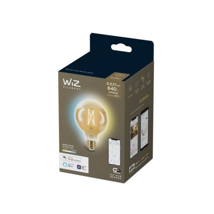 LED Stmievateľná žiarovka VINTAGE FILAMENT G95 E27/6,7W/230V 2000-5000K CRI 90 Wi-Fi - WiZ