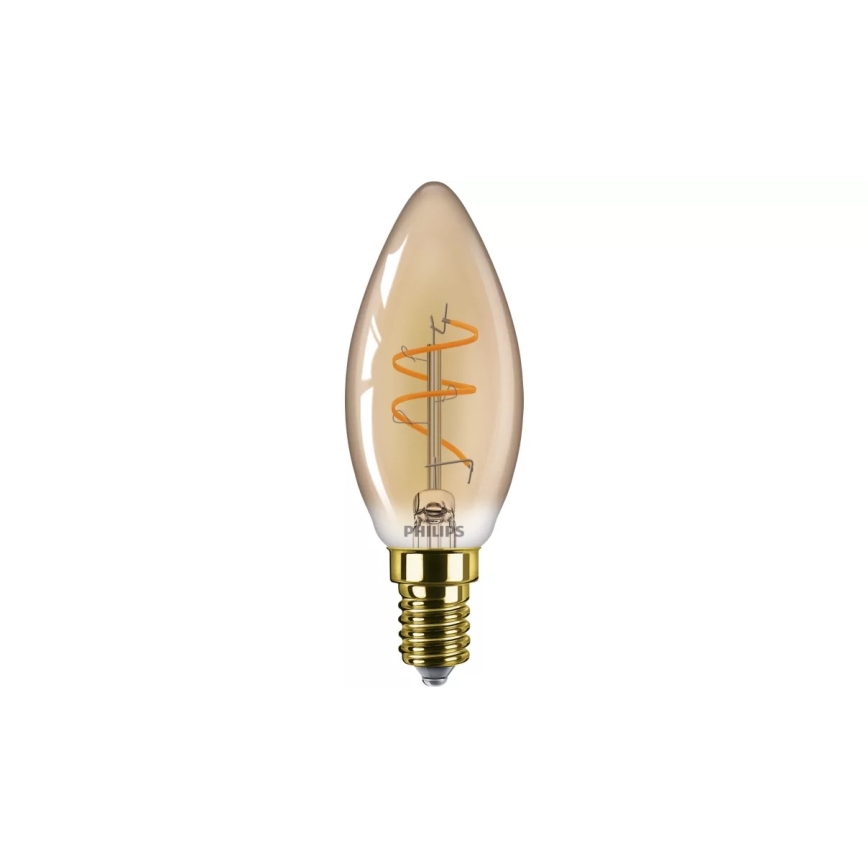 LED Stmievateľná žiarovka VINTAGE Philips B35 E14/2,7W/230V 1800K CRI 90