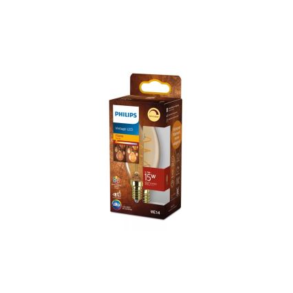 LED Stmievateľná žiarovka VINTAGE Philips B35 E14/2,7W/230V 1800K CRI 90
