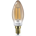 LED Stmievateľná žiarovka VINTAGE Philips B35 E14/5W/230V