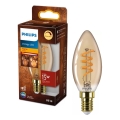 LED stmievateľná žiarovka VINTAGE Philips E14/2,5W/230V 1800K