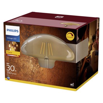 LED Stmievateľná žiarovka VINTAGE Philips E27/5W/230V 2000K