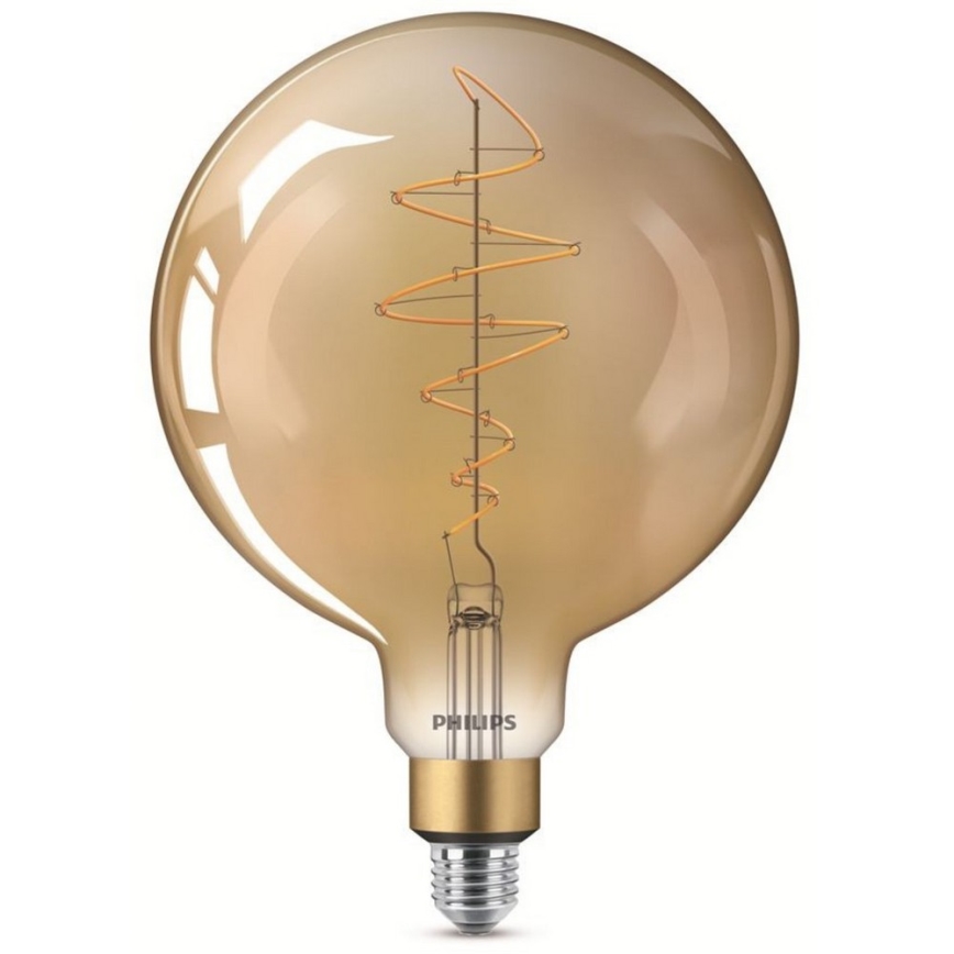 LED Stmievateľná žiarovka VINTAGE Philips G200 E27/7W/230V 2000K