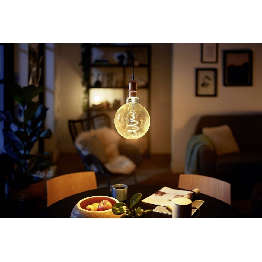 LED Stmievateľná žiarovka VINTAGE Philips G200 E27/7W/230V 2000K