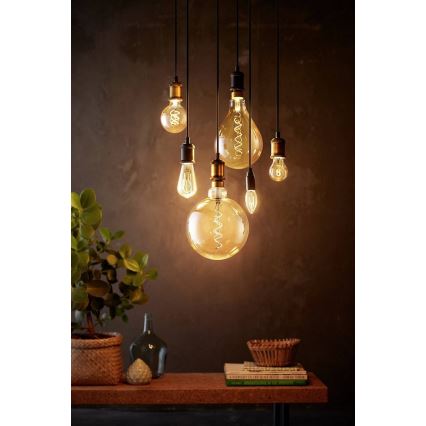 LED Stmievateľná žiarovka VINTAGE Philips G200 E27/7W/230V 2000K