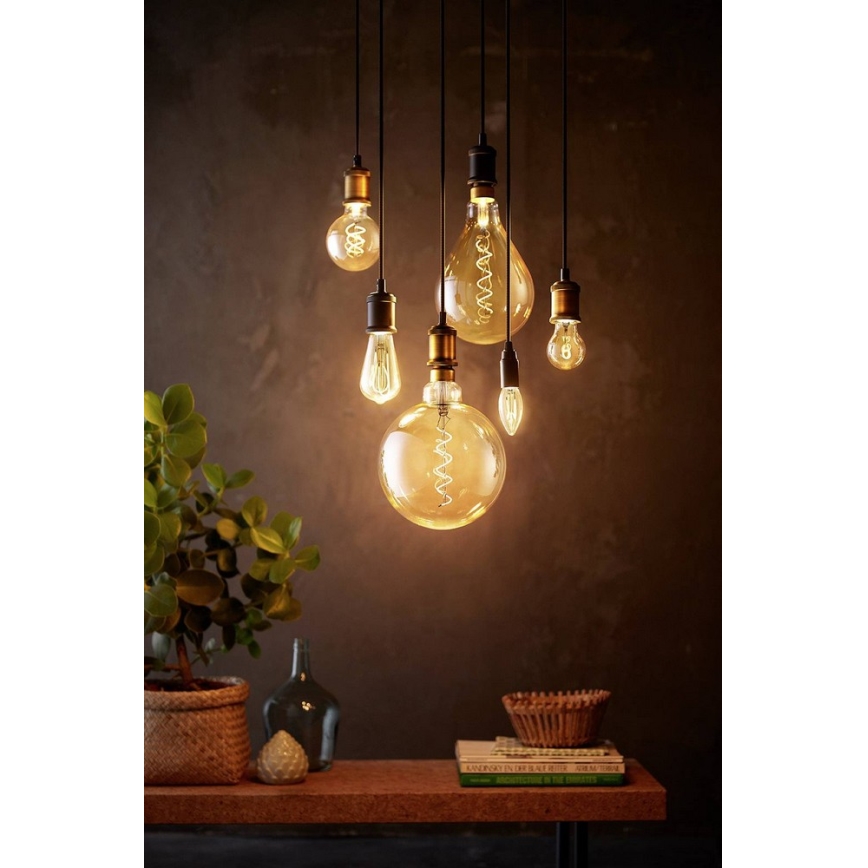 LED Stmievateľná žiarovka VINTAGE Philips G200 E27/7W/230V 2000K