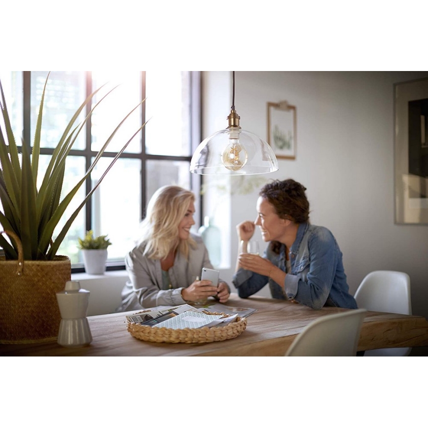 LED Stmievateľná žiarovka VINTAGE Philips G93 E27/4W/230V 1800K