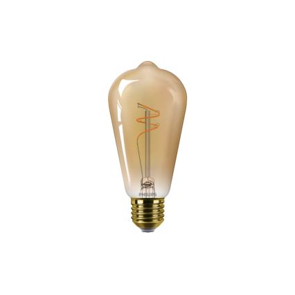 LED stmievateľná žiarovka VINTAGE Philips ST64 E27/3,1W/230V 1800K