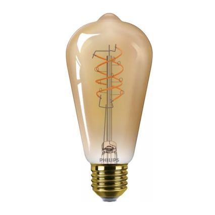 LED stmievateľná žiarovka VINTAGE Philips ST64 E27/7,3W/230V 2200K CRI 90