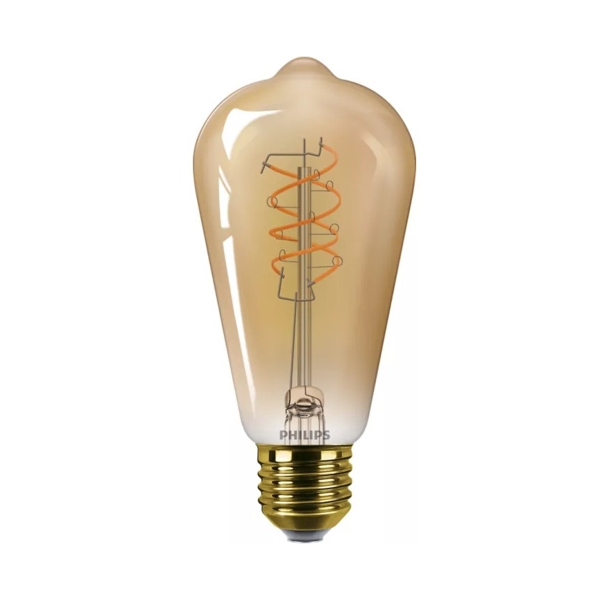 LED stmievateľná žiarovka VINTAGE Philips ST64 E27/7,3W/230V 2200K CRI 90