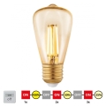 LED Stmievateľná žiarovka VINTAGE ST48 E27/3W/230V 2200K - STEPDIMMING - Eglo 12521