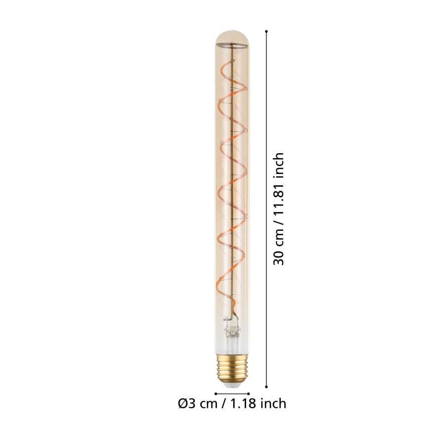 LED stmievateľná žiarovka VINTAGE T30 E27/4W/230V 1600K - Eglo 110297