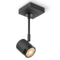 LED Stmievateľné bodové svietidlo MANU 1xGU10/5,8W/230V čierna