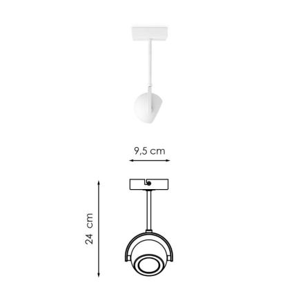 LED Stmievateľné bodové svietidlo NOP 1xGU10/5,8W/230V biela