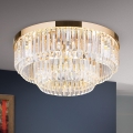 LED Stmievateľné krištáľové stropné svietidlo PRISM LED/80W/230V pr. 55 cm 24K zlatý