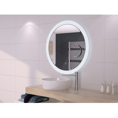LED Stmievateľné kúpeľňové podsvietené zrkadlo oddeliteľné zrkadielko IP44