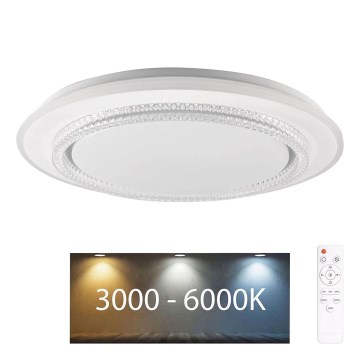 LED Stmievateľné kúpeľňové stropné svietidlo ADELA LED/72W/230V pr. 48 cm 3000-6000K IP44 + diaľkové ovládanie