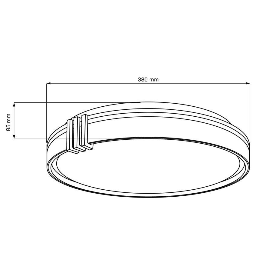 LED Stmievateľné kúpeľňové stropné svietidlo ARLETTA LED/48W/230V pr. 38 cm 3000-6000K IP44 + diaľkové ovládanie