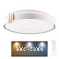 LED Stmievateľné kúpeľňové stropné svietidlo ARLETTA LED/48W/230V pr. 38 cm 3000-6000K IP44 + diaľkové ovládanie