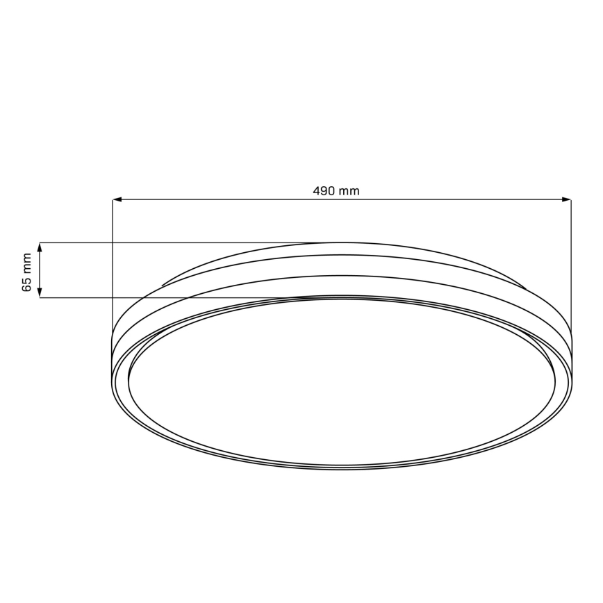 LED Stmievateľné kúpeľňové stropné svietidlo CASSANDRA LED/72W/230V pr. 49 cm 3000-6000K IP44 + diaľkové ovládanie