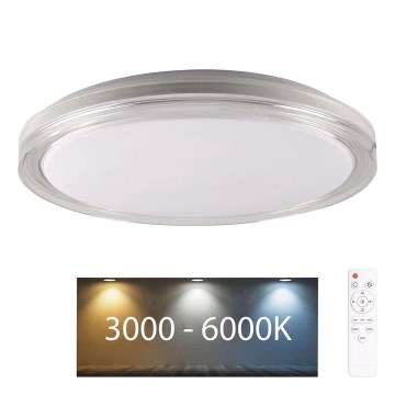 LED Stmievateľné kúpeľňové stropné svietidlo CASSANDRA LED/72W/230V pr. 49 cm 3000-6000K IP44 + diaľkové ovládanie